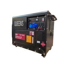 Generador Diesel Silencioso 5kW Monofásico Partida Eléctrica QUEENS