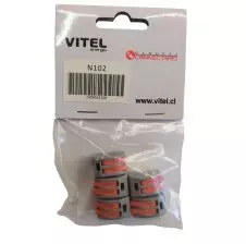 Conector Rápido 2 Cables 0.08 A 4mm² Bolsa 5 Unid.