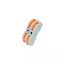 Conector Rápido Doble Fila 2P 32A 600VAC hasta 4mm2 Bolsa 5u GENERAL CONNECTOR