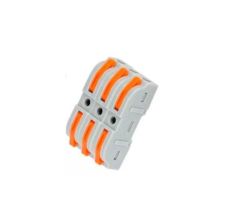 Conector Rápido Doble Fila 3P 32A 600VAC hasta 4mm2 Bolsa 5u GENERAL CONNECTOR