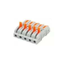 Conector Rápido Doble Fila 5P 32A 600VAC hasta 4mm2 Bolsa 2u GENERAL CONNECTOR