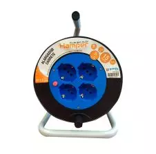 Alargador Carrete 4tomas Schuko 30mt 250v 3 X 1.0mm H05vv-F