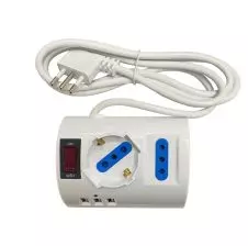 Alargador Escritorio Usb 2p+T 10/16a 250vac 2500w 1.5m HAMPER