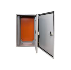 Tablero Eléctrico Metálico + Contrapuerta 500x400x200mm IP65 RAL 7035 TIBOX