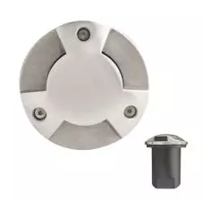 Foco Piso Embutido ∅105x165mm 3 Salidas de Luz IP67 GU-10 VTEC