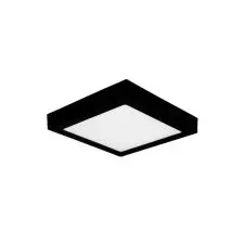 Plafón Sobrepuesto LED Cuadrado Tri-White 18W 1260 Lúmenes 240VAC IP20 Negro VTEC