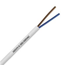 Cordon Flexible 2x1,00m/M H05vv-F Bco.R-100mts.300/500v.(A) REVI