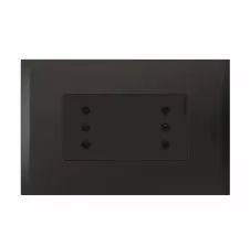 Enchufe Doble 2P+T 10A Nobile Negro AF2113E2ANG BTICINO