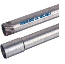 Tubería Conduit Rígida Galvanizada RMC 1/2'' x 3 Metros ANSI C80.1 POWERDUCT