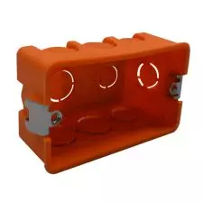 Caja Embutida Para Tabique Pvc Oreja Metálica 503t Naranjo BTICINO