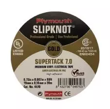 Cinta Aislante PVC Profesional 19mmx20m Negro Slipknot Gold PLYMOUTH