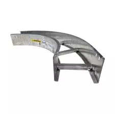 Curva Horiz.400x100mm X 1.2mm P/E.P.C Galv