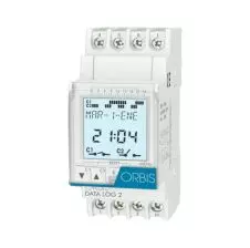 Reloj Horario Anual Digital 16A 230VAC 2 Contactos C/Reserva DATA LOG 2 ORBIS