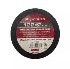 Cinta Aisladora Goma 19mmx6,7m 122 Rubber 80°C PLYMOUTH