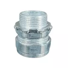 Terminal de Compresión Pre- Galvanizado Para Conduit EMT 20mm POWERDUCT