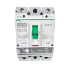 Interruptor Automático Caja Moldeada DC Regulable 2x80-100A 40kA TS100H FMU 500VDC LS ELECTRIC