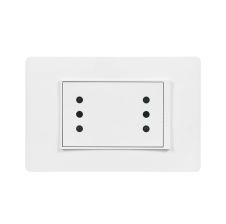 Enchufe Doble 10A LUZICA Blanco PU1213 BTICINO