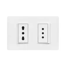 Enchufe Simple 10A + Enchufe Simple 10/16 LUZICA Blanco PU1293 BTICINO