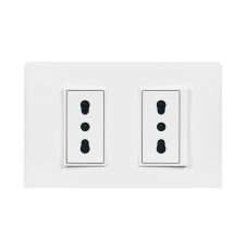 Enchufe Doble 10/16A LUZICA Blanco PU1280 BTICINO