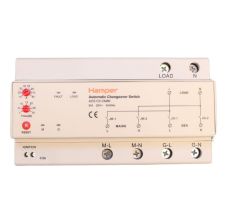Transferencia Automática Monofásica 230VAC 10A-80A Ajustable a Riel DIN HAMPER