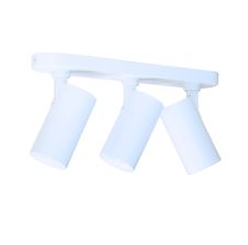 Foco Sobrepuesto Triple Base Rectangular 3xGU10 Blanco VTEC