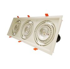 Foco Embutido Puzzle Triple 3xPAR30 E-27 Blanco VTEC
