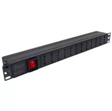 Pdu 12 Enchufes 10-16a 1u con Interruptor 220v Con Enchufe Italiano 16a NET TRONIC