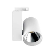 Foco Riel Trifásico LED 30W 3000K Blanco Ø125x182mm VTEC