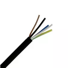 Cordón Flexible H05VV-F Multipolar 5x2.5mm2 Negro x Metro REVI