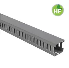 Canaleta Ranurada Libre Halógeno Gris 30x50mm (Ancho x Alto) 2 Metros LEIPOLD