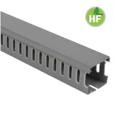 Canaleta Ranurada Libre Halógeno Gris 40x40mm (Ancho x Alto) 2 Metros LEIPOLD