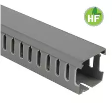 Canaleta Ranurada Libre Halógeno Gris 100x100mm (Ancho x Alto) 2 Metros LEIPOLD