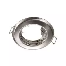 Foco Embutido Fijo GU-10 Niquel Ø83mm IP20 (Base GU-10 no incluida)