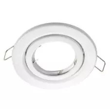 Foco Embutido Basculante GU-10 Blanco Ø100mm IP20 (Base GU-10 no incluida)
