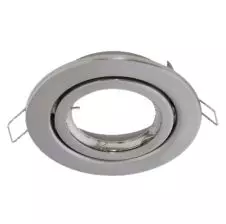 Foco Embutido Basculante GU-10 Niquel Ø100mm IP20 (Base GU-10 no incluida)
