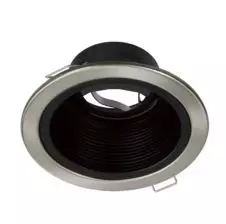 Foco Embutido Anti-Deslumbrante Retraido GU-10 Ø109mm IP20 Negro (Base GU-10 no incluida)