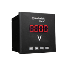 Voltímetro Digital AC Monofásico 72x72mm 0-600v METERTEK