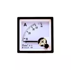 Amperímetro Analógico Lectura Directa 96x96mm 0-40-80A  METERTEK