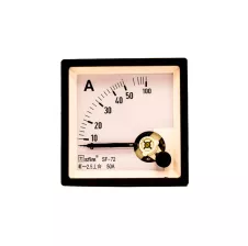 Amperímetro Analógico 72x72mm 0-50-100A /5A