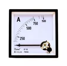 Amperímetro Analógico 96x96mm 0-750-1500A /5A METERTEK