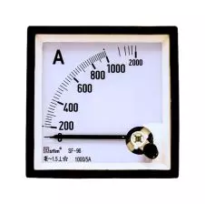 Amperímetro Analógico 96x96mm 0-1000-2000A /5A METERTEK
