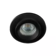 Foco Embutido Circular Fijo Retraido 50W GU-10 IP54 Negro VTEC