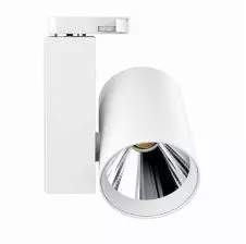 Foco Riel LED 3 VIAS 30W Tri-White (2700K - 3000K - 4000K) Blanco Ø82x188mm VTEC