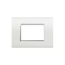 Placa 3 Módulos  Blanco Living Light BTICINO