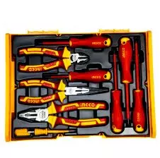 Set Herramientas Industrial + Caja Organizadora 9 pcs INGCO