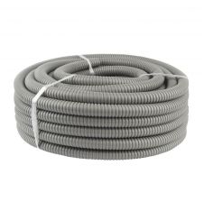 Tubo Extra Flexible Metálico Con Pvc 25mm Gris Rollo 25mts 3322 POWER DUCT