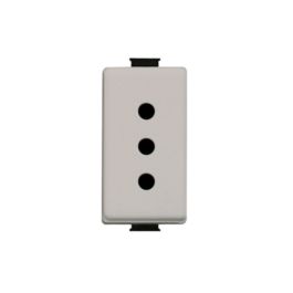Bticino Matix FP Steckdose 10 A, 250 V – Weiß, Serie Matix, Artikelnummer SAM5113F