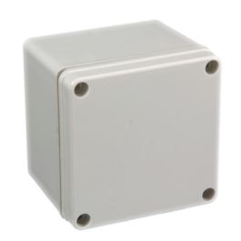 Gabinete Plástico Gris para Exterior (IP65) de 120 x 120 x 60 mm Caja  estanca Caja