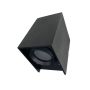 Foco Sobrepuesto Rectangular Fijo 35W GU-10 IP40 Negro VTEC