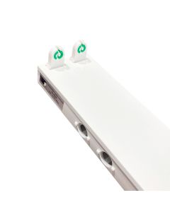 Luminaria Regleta / Angular P/2xtubos Led 1200mm (Tub. No Incluidos) VTEC